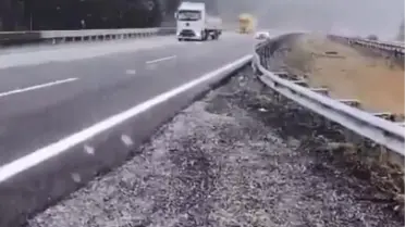 Gerede'de Hafif Kar Yağışı