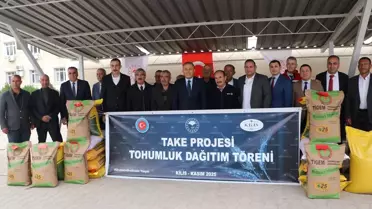 Kilis'te Çiftçilere Tohum Dağıtımı
