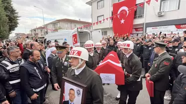 Şehit Astsubay Başçavuş Akın Karakuş'un cenazesi memleketi Sakarya'da