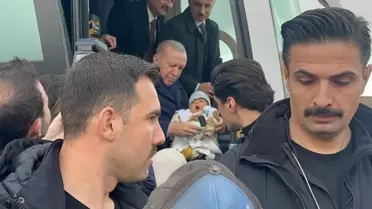 Cumhurbaşkanı Erdoğan, 4 aylık bebeği görünce konvoyu durdurdu