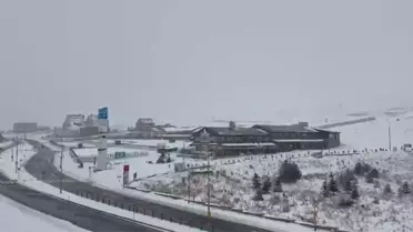 Erciyes Dağı'nda Kar Kalınlığı 15 Santimetre