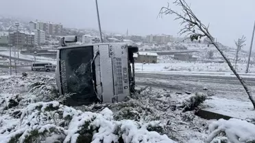 Nevşehir'de İşçi Servisi Devrildi: 14 Yaralı