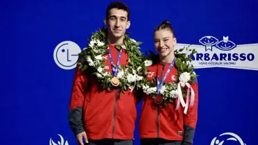 Milli Sporcular Avrupa Aerobik Cimnastik'te Madalya Kazandı