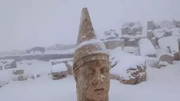 Nemrut Dağı Karla Kaplandı
