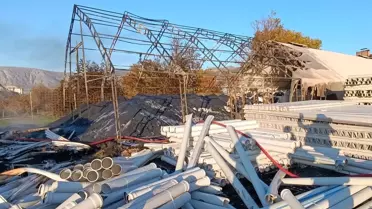 Amasya'da Depo Yangını