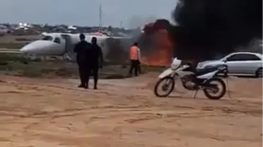 Kongo'da Bakanın Uçağı Pistten Çıktı