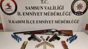 Samsun'da Ruhsatsız Silah Operasyonu