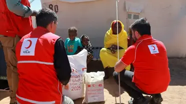 Kızılay Sudan'da Gıda Desteği Sağlıyor