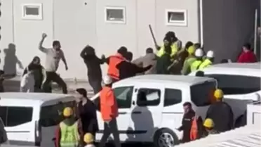 Ankara'da inşaat işçileri arasında taşlı sopalı kavga