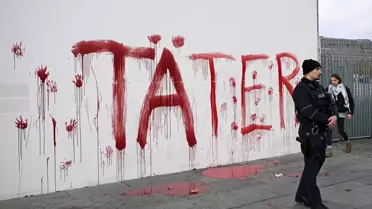 Berlin'de Filistin Destekçisi Aktivistler Eylem Yaptı