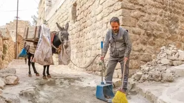 Artuklu'da Eşeklerin Yerine Paletli Araç