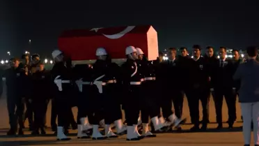 Şehit pilot Hasan Bahar'ın naaşı Türkiye'ye getirildi