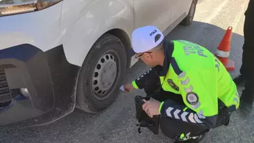 Çelikhan'da Kış Lastiği Denetimi