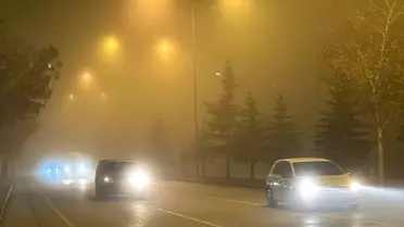 Erzurum'da Soğuk Hava ve Yoğun Sis