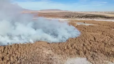 Gök Gölü'nde Yangın Sürekli Devam Ediyor
