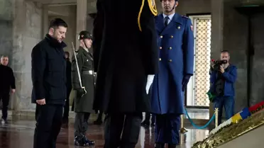 Zelenskiy Ankara'da! İlk durağı Anıtkabir oldu