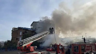 Samsun'da Depoda Yangın