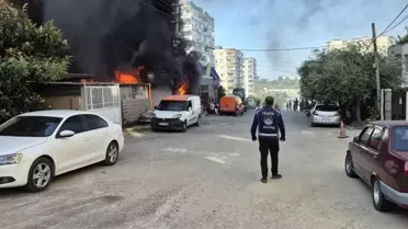 İskenderun'da Depo Yangını