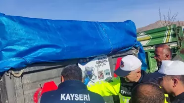 Pınarbaşı'nda Çiftçilere Reflektör Dağıtıldı