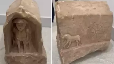 Roma dönemine ait mezar steli ele geçirildi! Değeri dudak uçuklattı
