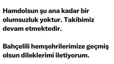 Bahçe'de 4.4 Şiddetinde Deprem