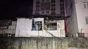 Rize'de Müstakil Evde Yangın Çıktı