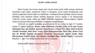 İstanbul'da Suç Örgütüne Kamu Davası