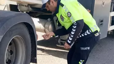 Kırşehir'de Kış Lastiği Denetimi