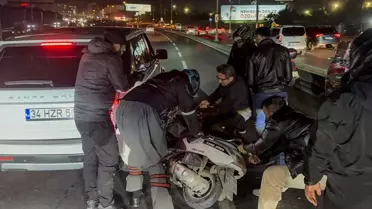 Küçükçekmece'de Motosiklet Kazası: Trafik Yoğunluğu