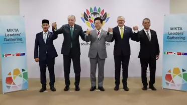 Cumhurbaşkanı Erdoğan, MIKTA üyesi ülkelerin liderleriyle bir araya geldi