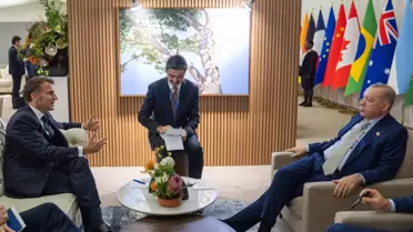 Cumhurbaşkanı Erdoğan, Fransa Cumhurbaşkanı Macron ile görüştü