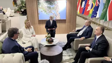 Cumhurbaşkanı Erdoğan, İtalya Başbakanı Meloni'yi kabul etti