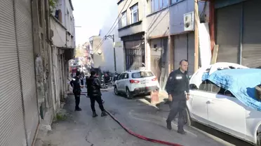 Trabzon'da Hurda Deposunda Yangın