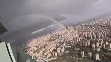 Ataşehir'de Gökkuşağı Görüntülendi