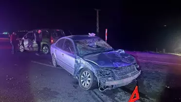 Çorum'da Hayvana Çarpan İki Araçta 3 Yaralı