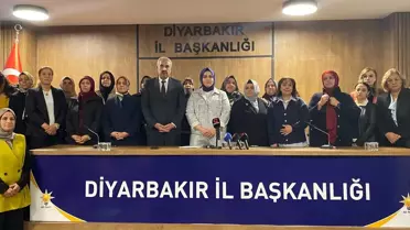 AK Parti Diyarbakır Kadın Kollarından kadına yönelik şiddetle mücadele günü açıklaması