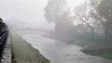 Düzce'de Sabah Sisi Görüş Mesafesini Düşürdü