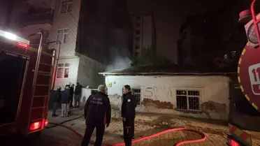 Elazığ'da Metruk Evde Yangın