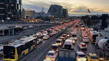 İstanbul'da Akşam Trafik Yoğunluğu Yüzde 89