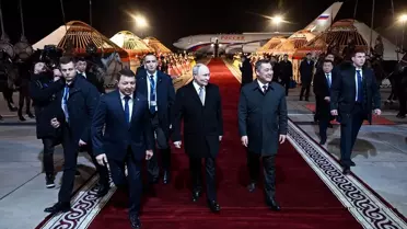 Putin Kırgızistan'da Göçebe Kültürüyle Karşılandı