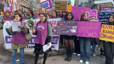 Zonguldak'ta Kadınlar Yürüyüş Düzenledi