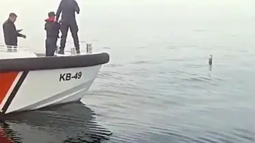 Hopa açıklarında Rus menşeili roket motoru bulundu