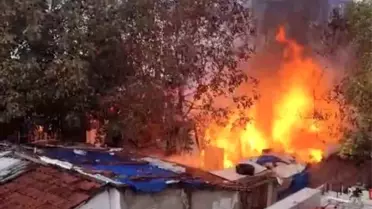 Bursa'da Bahçe Yangını Panic Yarattı