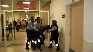 Hasta ve yakınları kendini rolüne kaptırdı, tatbikatta ortalık karıştı