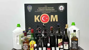 Kastamonu'da Kaçak Alkol Operasyonu