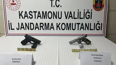 Kastamonu'da Ruhsatsız Silah Operasyonu