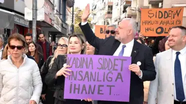 Kadına Yönelik Şiddete Karşı Uluslararası Mücadele Günü Menemen'de Anıldı