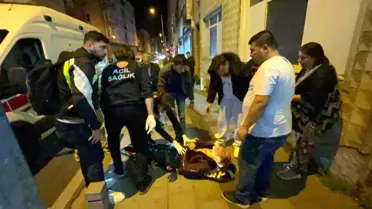 Tekirdağ'da Alkollü Yaya Motosikletin Çarpmasıyla Yaralandı