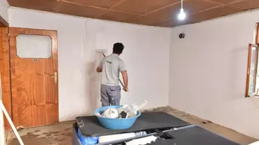 Yangın Mağduru Ailenin Evi Yenilendi