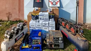 Bilecik'te Kaçak Makaron Operasyonu